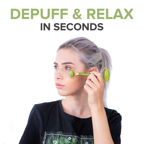 3-Piece Jade Roller & Gua Sha Anti-Aging Facial Massage Set — Image 2