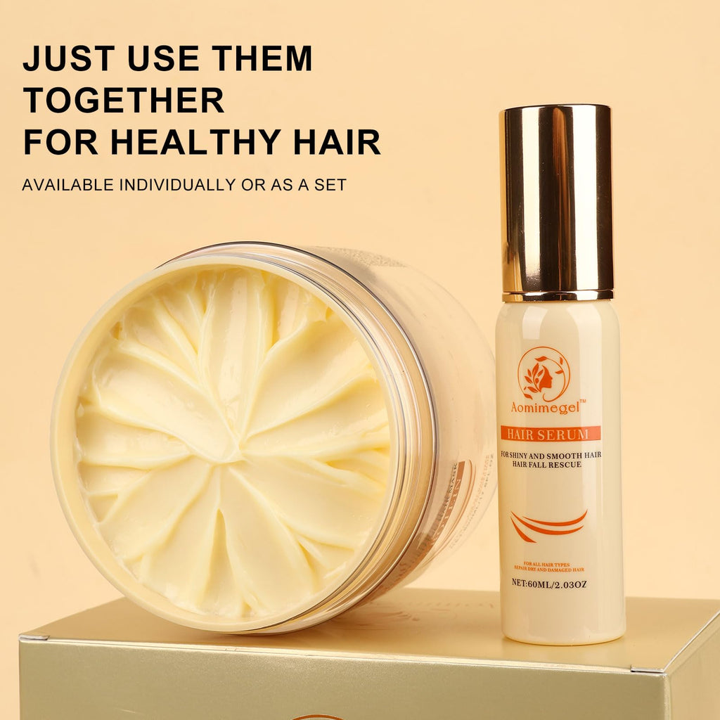 Argan Oil Deep Repair Hair Mask Set — 16.9 oz + 2 oz Travel Size — Image 7