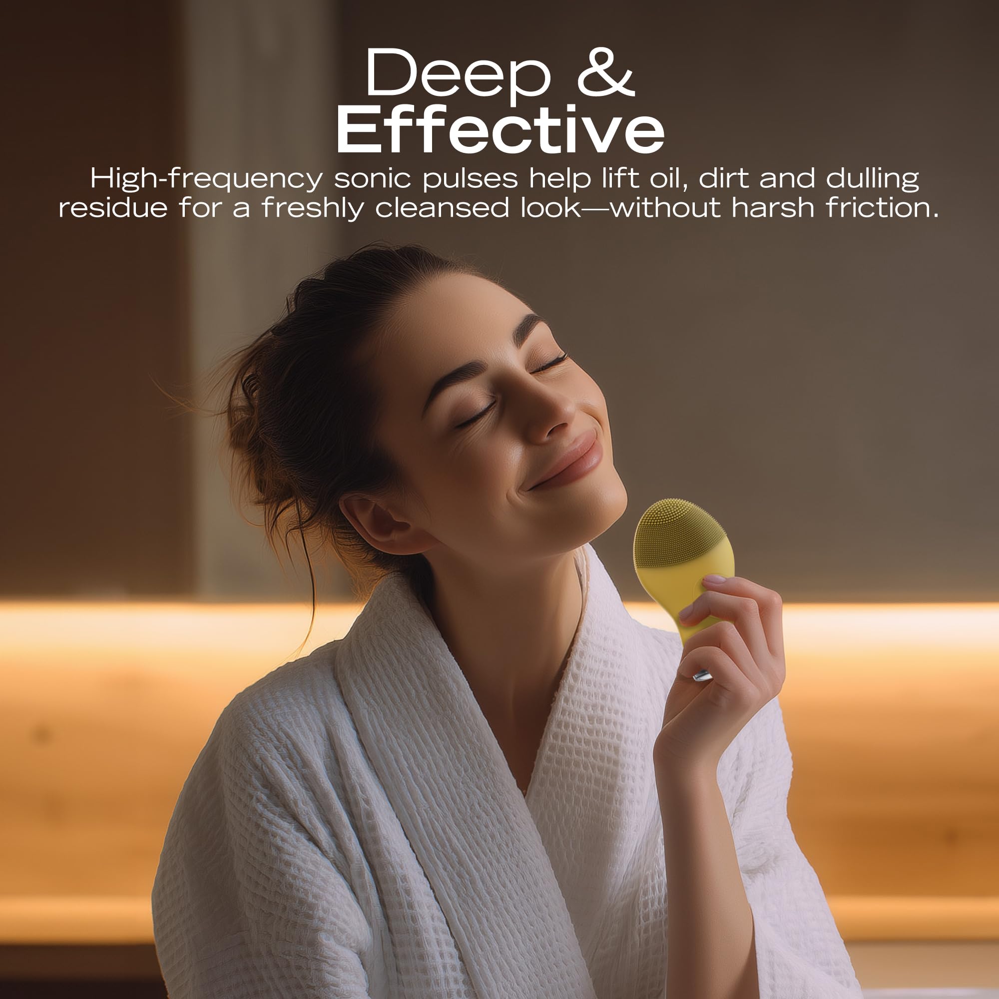 Sonic Silicone Facial Cleansing Brush — Rechargeable & Waterproof — Image 5