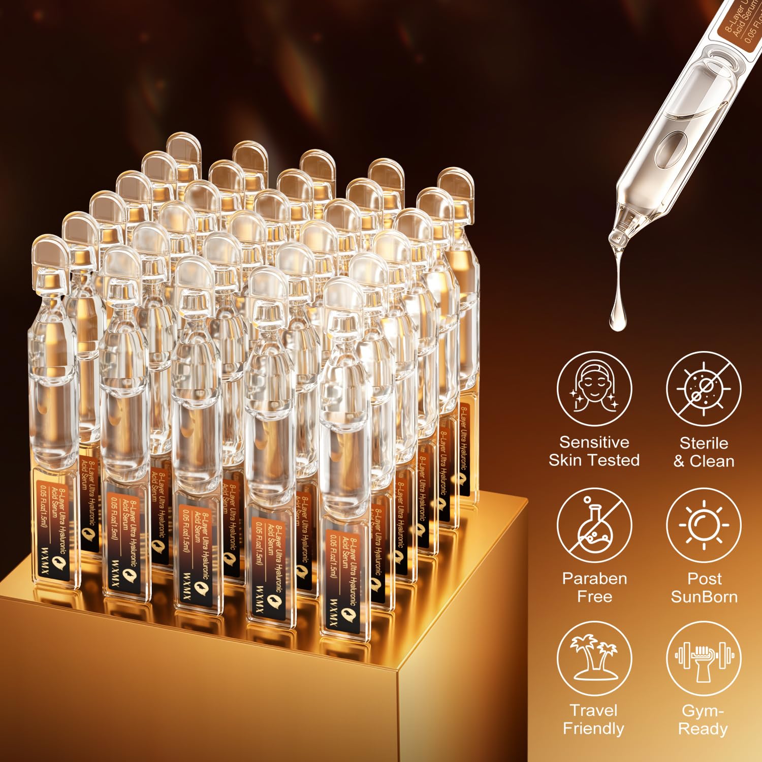 Hyaluronic Acid Serum with 8 HA Forms + Matrixyl 3000 — 30 Single-Use Vials — Image 5