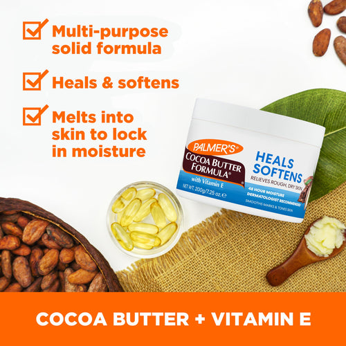 Cocoa Butter & Vitamin E Solid Body Lotion — 24-Hour Hydration — Image 2