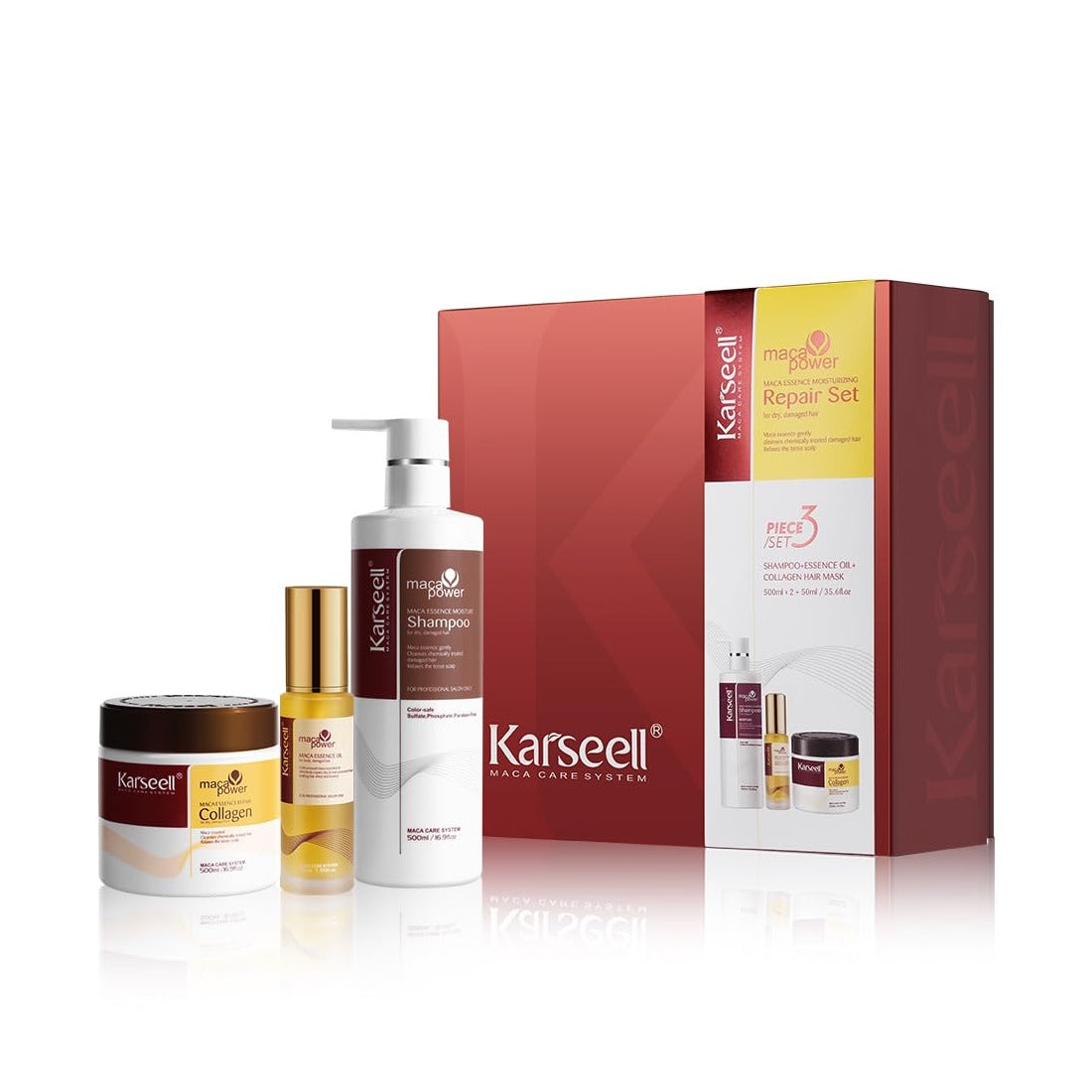 Collagen Hair Repair System — Mask, Shampoo & Argan Oil Treatment